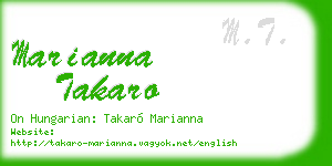 marianna takaro business card